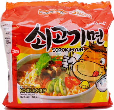 Ramen Sogogi Carne Medio Picante pack 5
