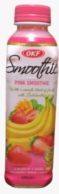 Smoothie Pink Fresa, Banana y Mango 500ml